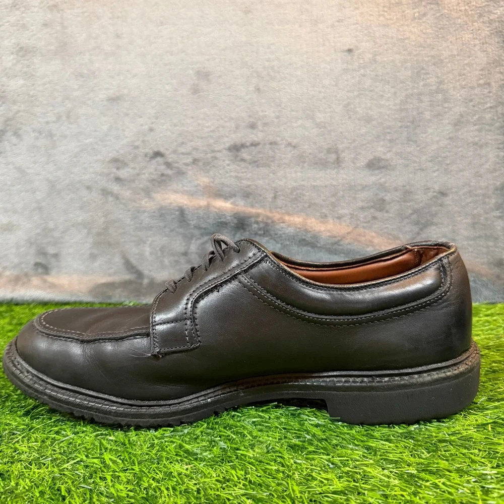 Allen Edmonds Wilbert Oxford Shoes Mens Size 11 Black Leather Split Toe‎ Derby
